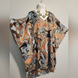 Umgee V-Neck Kaftan Top NWT